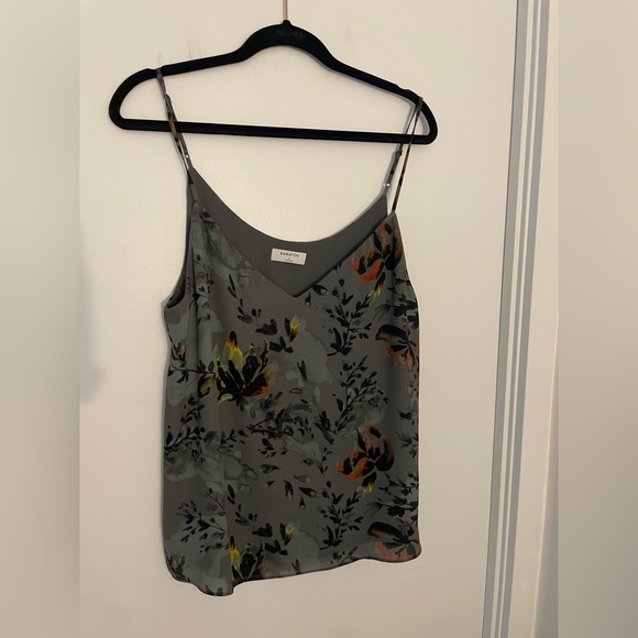 Babaton Everly Grey Floral Camisole, Size Large. - Picture 2 of 7
